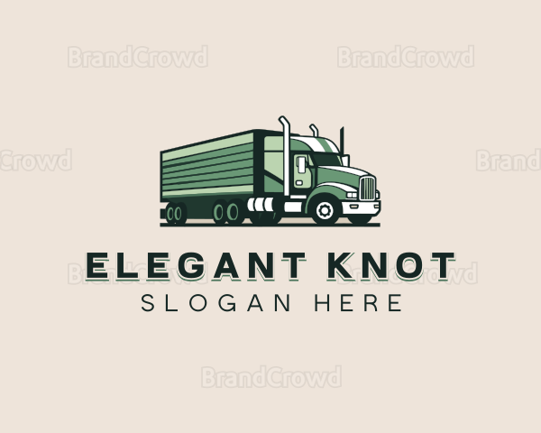 Trucking Transportation Logistics Logo