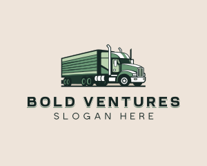 Trucking Transportation Logistics Logo