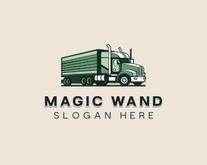 Trucking Transportation Logistics Logo