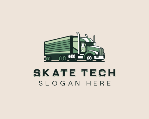 Trucking Transportation Logistics Logo