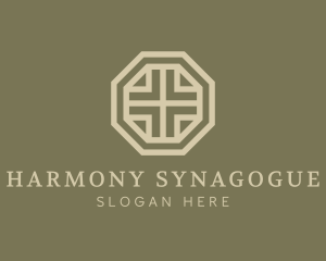 Synagogue - Evangelical Cross Church logo design