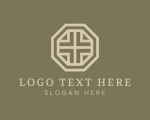 Octagon - Evangelical Cross Church logo design