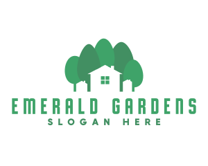 House Tree Garden logo design