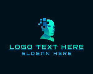 Digital Technology Android logo design