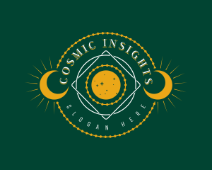 Astrology Moon Psychic logo design