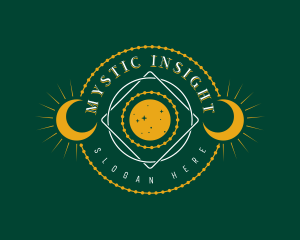 Astrology Moon Psychic logo design