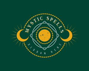 Sorcery - Astrology Moon Psychic logo design