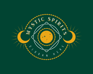 Astrology Moon Psychic logo design