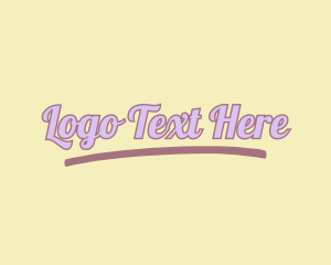 Fun - Quirky Pastel Wordmark logo design