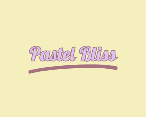 Quirky Pastel Wordmark logo design