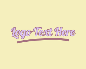 Hairstylist - Quirky Pastel Wordmark logo design