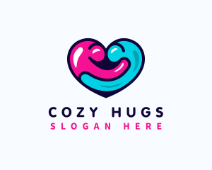 Heart Hug Social logo design