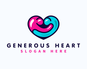 Heart Hug Social logo design