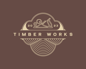 Woodworker Hand Planer logo design