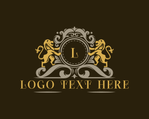 Heraldry - Lion Luxury Hotel logo design