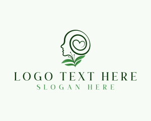 Healing - Eco Leaf Mental Health logo design