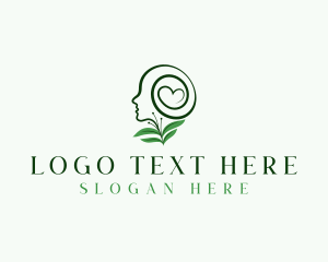 Face - Eco Leaf Mental Health logo design