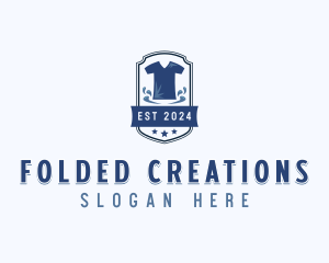 T-shirt Laundry Wash logo design