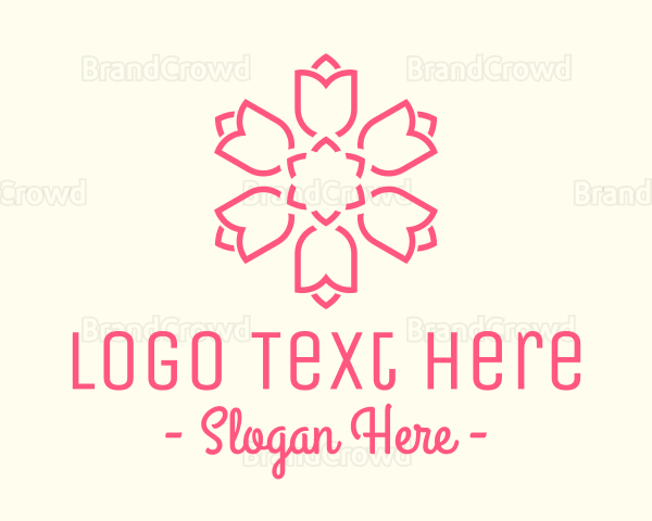 Beautiful Tulip Hexagon Logo