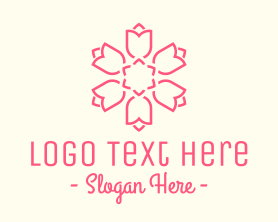 Beauty - Beautiful Tulip Hexagon logo design