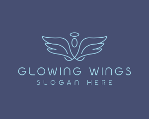 Halo Angel Wings logo design