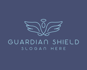 Guardian - Halo Angel Wings logo design