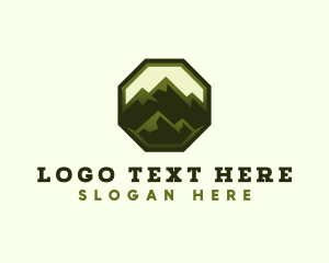 Hike - Mountain Hiking Outdoor logo design