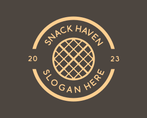 Waffle Snack Breakfast logo design