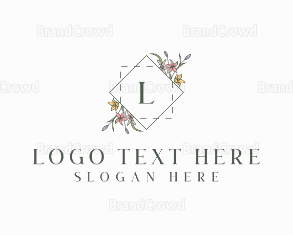 Floral Elegant Wedding Logo