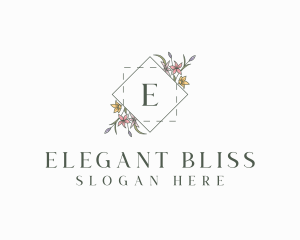 Wedding - Floral Elegant Wedding logo design