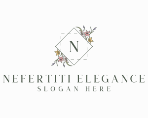 Floral Elegant Wedding logo design