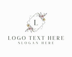 Floral Elegant Wedding Logo