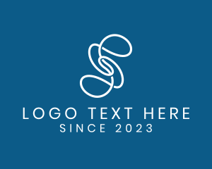 Loop - Scribble Doodle String logo design