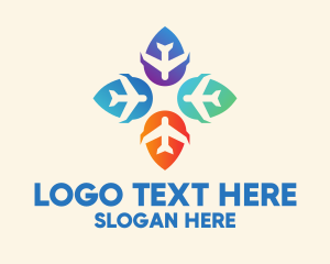 Location - Modern Travel Agency logo design