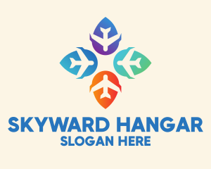 Hangar - Modern Travel Agency logo design