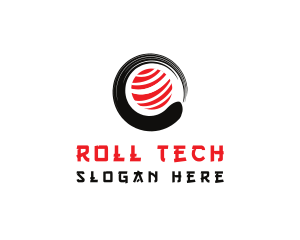 Roll - Sushi Roll Restaurant logo design