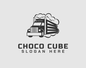 Haulage Truck Vehicle Logo