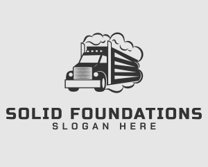 Haulage Truck Vehicle Logo
