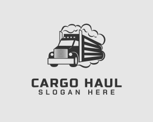 Haulage Truck Vehicle logo design