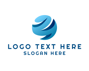 3d - International Globe Firm logo design