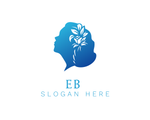 Accessories - Blue Floral Hair Beauty logo design