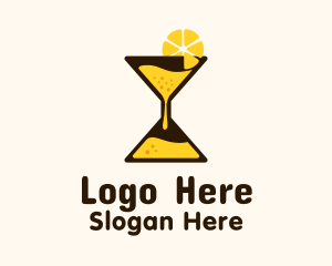 Lemon Juice Hourglass Logo