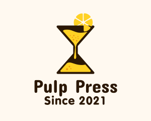 Pulp - Lemon Juice Hourglass logo design