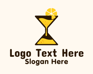 Lemon Juice Hourglass Logo