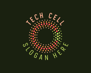 Cellular - Chemical Bubble Letter C logo design
