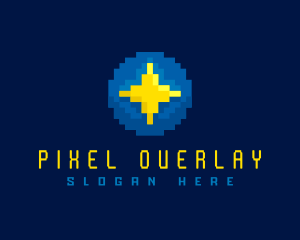 Star Sparkle Pixelated logo design