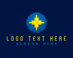 8bit - Star Sparkle Pixelated logo design