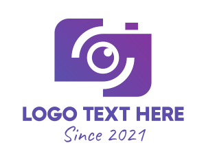 Dslr - Violet Digital Camera logo design