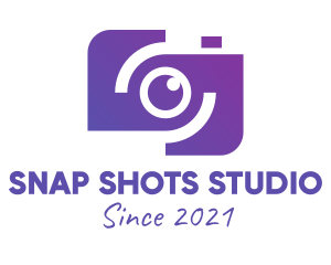 Camera Lens - Violet Digital Camera logo design