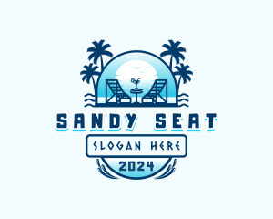 Beach Resort Tourism logo design